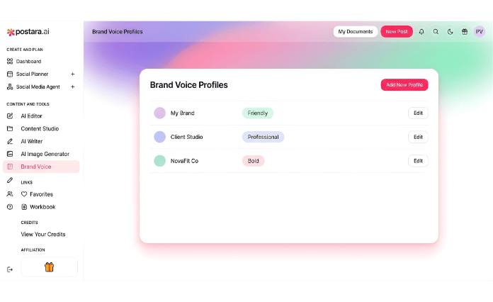 Brand Voice Profiles